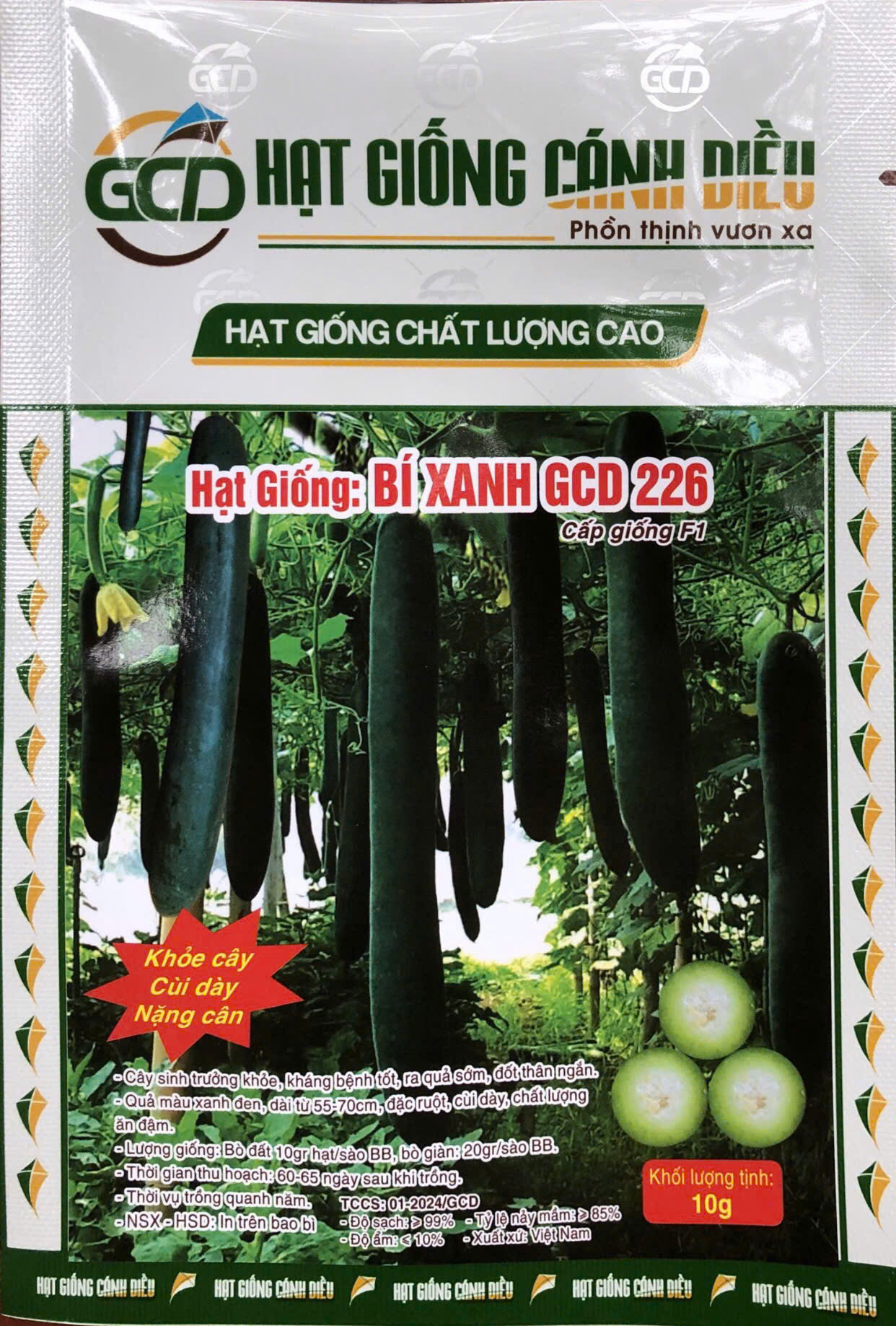 Hạt giống bí xanh GCD 226